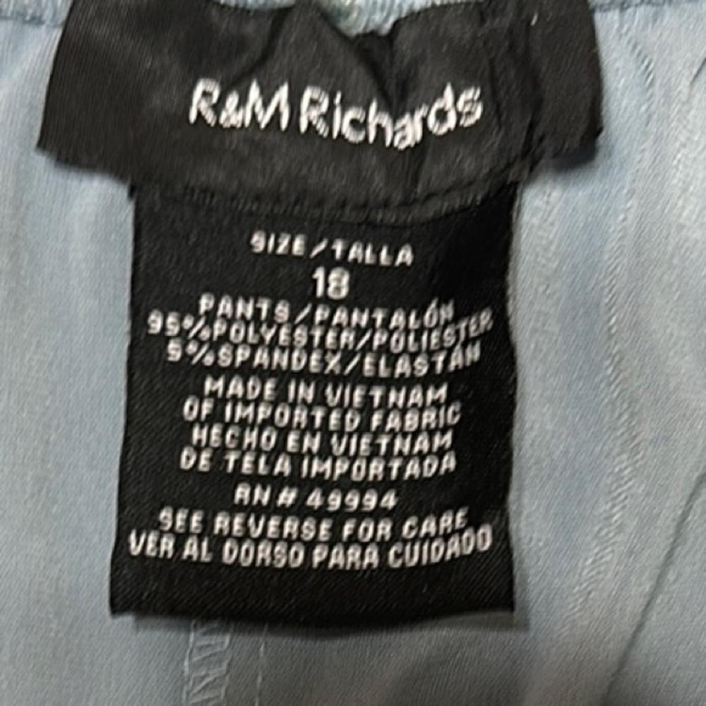 R&M Richards Blue Wide Leg‎ Jumpsuit - Picture 7 of 8